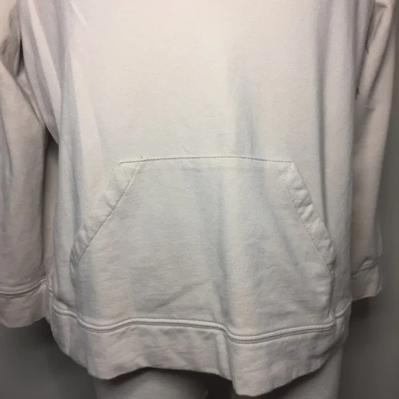 Petite Sophisticate Hoodie Sweatshirt; Low-Neckline; Size Large - Picture 2 of 8